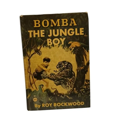 Bomba the Jungle Boy Book Roy Rockwood Clover Books Vintage Adventure - Image 1 of 4