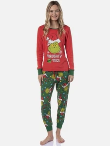 Conjunto de pijama de Navidad Dr Seuss Who Grinch Stole para mujer talla M” - Imagen 1 de 8
