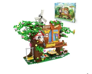 Dream City Bush Exploration Tree House Building Block Kit 824 Pieces NEW - Picture 1 of 8