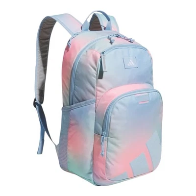 Adidas Midway Soft Shell Backpack Blue/Pink Fits 15” Laptop LP12090 - Image 1 of 4