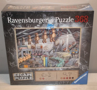 RAVENSBURGER ESCAPE PUZZLE KIDS TOY FACTORY 368 PIECES JIGSAW NEW SEALED - Image 1 of 3