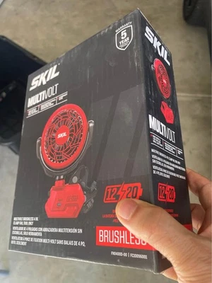 VENTILADOR DE ABRAZADERA SKIL PWRCORE FN0400D-00 12V/20V INALÁMBRICO SIN ESCOBILLAS 4" 2 VELOCIDADES - ¡NUEVO! Foto 1 de 3