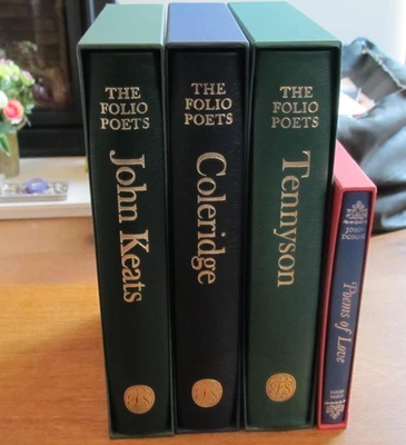 The Folio Poets: John Keats/Coleridge/Tennyson: Folio Society: 1st Eds: As new - Image 1 of 4