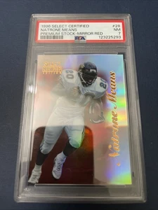 1996 NATRONE MEANS Select Certified Mirror Red #28 PSA 7 - Picture 1 of 2