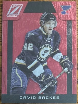 2010-11 Zenith Red Hot David Backes #28 St. Louis Blues - Image 1 of 2