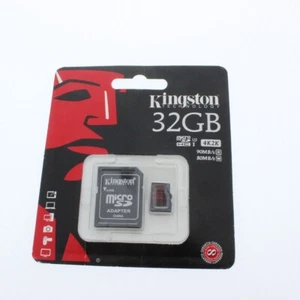 Kingston Micro SD Card 32GB Class 10 with Adapter for Smartphones Tablets Switch - Picture 1 of 2