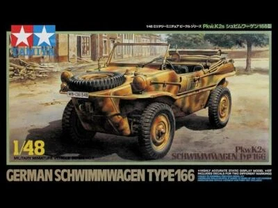 GERMAN SCHWIMMWAGEN TYPE 166 (WEHRMACHT MKGS) #32506 1/48 TAMIYA - Image 1 of 2