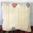 Turkish Kilim Rug Throw Pillow Cover Cushion Cover 16''X16'' Nomad Vintage Kelim
