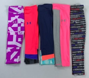 Girl's Little Youth Under Armour Capri Leggings - Picture 1 of 9