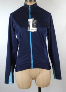 Neu mit Etikett Santic Damen-Radtrikot Reißverschluss vorne Langarm marineblau Small - Bild 1 von 3