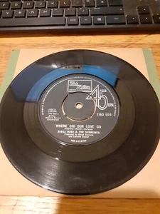 DIANA ROSS SUPREMES WHERE DID OUR LOVE GO MOTOWN 45 VG SOUL PLAYTESTED - Picture 1 of 2