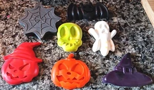 Jumbo Halloween Form Buntstifte Party Gastgeschenke, Süßes oder Saures, Geist, Kürbis, Fledermaus - Bild 1 von 9