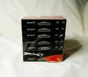 7 casetes de sesgo normal de alta fidelidad Sony HF 90 90 90 min (paquete abierto sellado) - Imagen 1 de 6