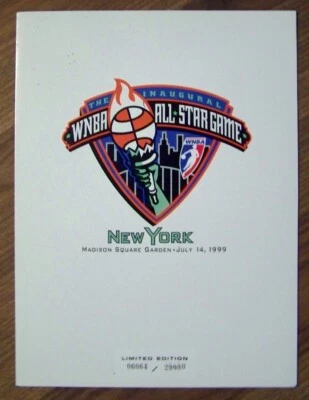 WNBA 1999 EDICIÓN LIMITADA PROGRAMA ALL STAR TRIPLE - LOTE PAQUETE DE TARJETAS Y PÓSTER Foto 1 de 4