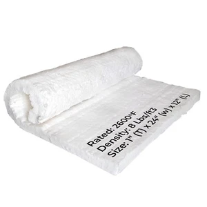 "1"" Keramik Faserdämmdecke 2600F 8 # Hochtemperaturdämmung 12"" x 24" - Bild 1 von 8