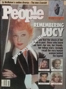 LUCILLE BALL  -  PEOPLE WEEKLY MAGAZINE -  AUG 1989 - Picture 1 of 1