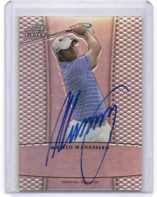 2011 Leaf Metal Matteo Manassero Prismatic Auto Card /99 - Image 1 of 2