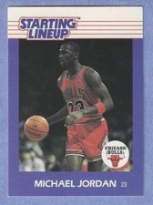 1988 Kenner Starting Lineup Card Michael Jordan Chicago Bulls HOF CENTERED