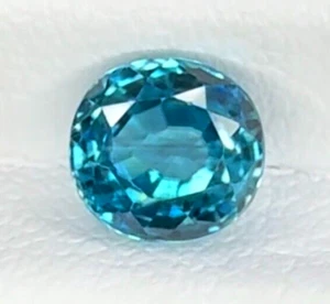 Atractivo 1.60ct Raro Buena Calidad Circón Azul Natural Extraído en Camboya - Imagen 1 de 5