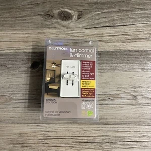 Lutron S2-LFSQH Skylark 3-Speed Fan Control & Dimmer, Color - Almond, NOS SEALED - Picture 1 of 5