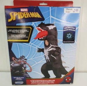 Marvel Inflatable Spiderman Rex Venomosaurus Child Costume Built-in Fan Age 6+ - Picture 1 of 12