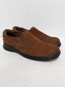 DR SCHOLL'S BROWN SUEDE SLIP ON CASUAL LOAFER MENS 11W SHOES - Picture 1 of 5