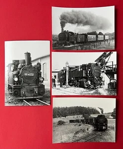 4 x DDR Eisenbahn Foto 1976 Dampflok BR 99 4532 am Hbf Zittau, 99 7231 ( 130587 - Bild 1 von 2