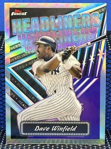 2023 Topps Finest DAVE WINFIELD Headliners Refractor New York Yankees - Picture 1 of 2