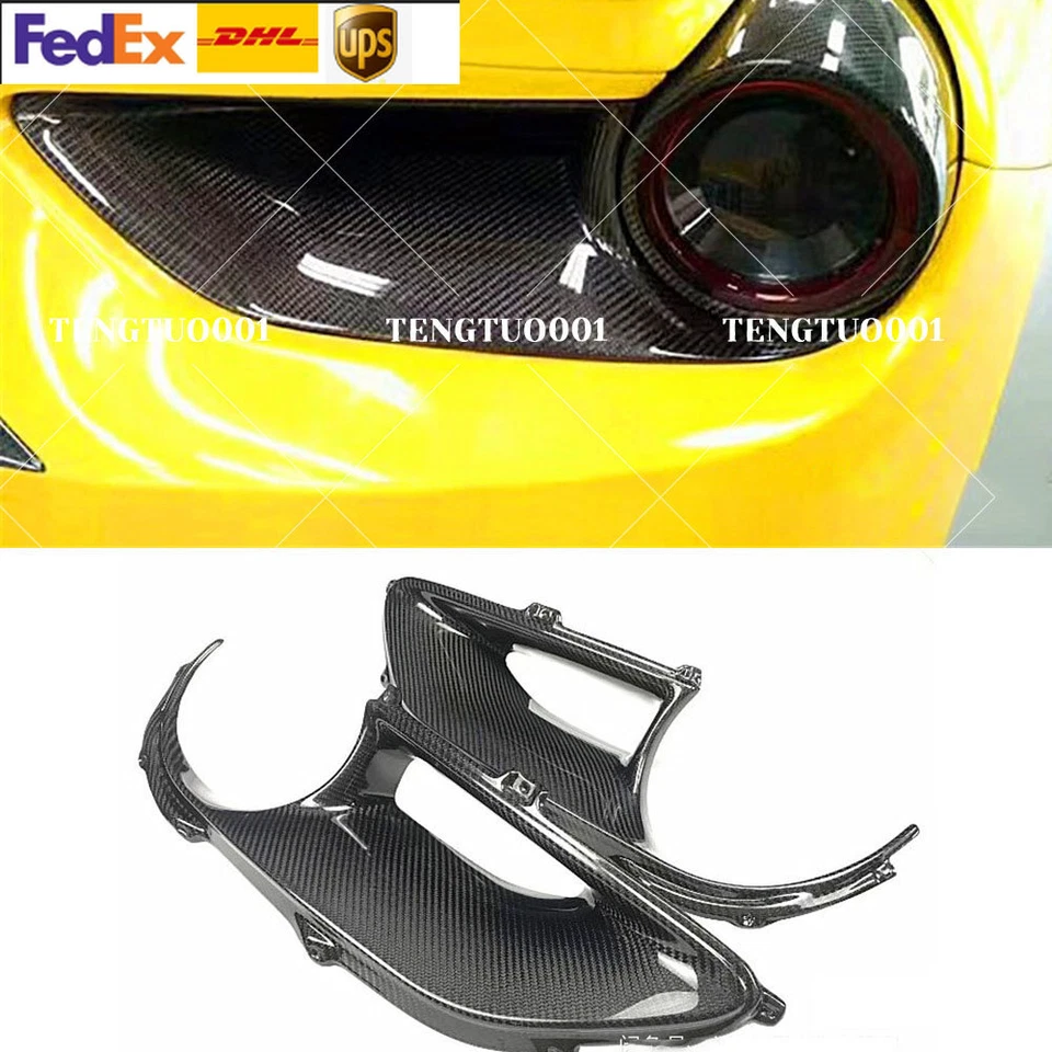 For Ferrari 488 GTB / Spider Carbon Fiber Rear tail light Satellite surrounds - Image 1 of 4