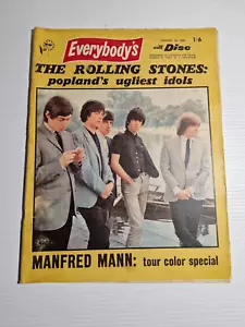 Everybody's with Disc Magazine January 20, 1965 Rolling Stones Mandfred Mann - Picture 1 of 6
