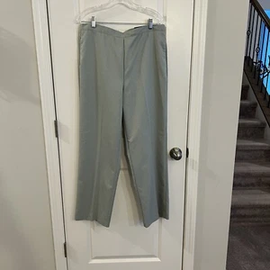 Alfred Dunner Women’s Trousers Sz 14 Elastic Waist Side Pockets Grey High Rise - Picture 1 of 3