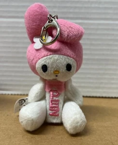 Sanrio Plush My Melody Pez Candy Container Keychain 2011 Pink & White D4 - Picture 1 of 7