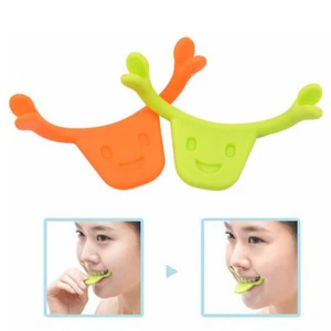 2pcs Smile Trainer Brace Face Muscles Stretching Lifting Training Mouth Smile - Imagen 1 de 6
