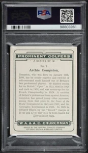 1931 WA & AC Churchman Archie Compston PROMINENT GOLFERS #2 PSA 4 - Bild 1 von 1