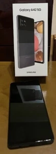 Samsung Galaxy A42 5G (A426U)  128 G  Black, PLUS charging cables and Two cases! - Picture 1 of 5