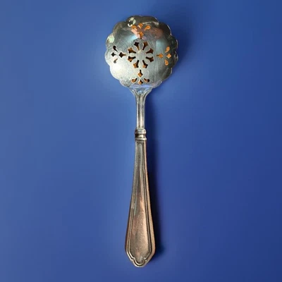 Sterling Handle Slotted Serving Spoon 6" by GH French Company - Vintage (M) - Image 1 of 4