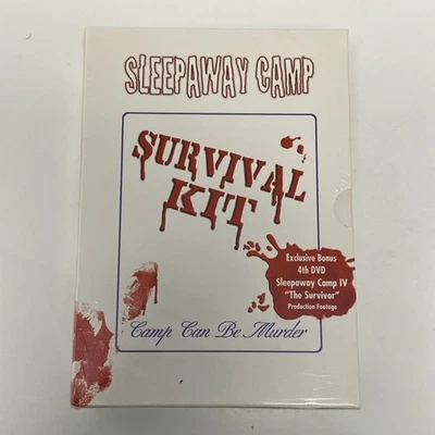 Sleepaway Camp: Survival Kit (2002 DVD 4-Disc Box Set) Anchor Bay RARE Sealed!!! - Image 1 of 4