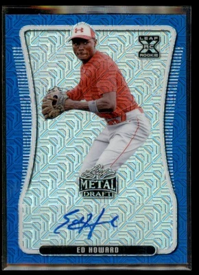 Ed Howard 2020 Leaf Metal Draft Blue Mojo Auto /10 #BA-EH1 - Image 1 of 3