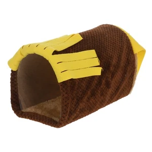  Tunnel nascondiglio porcellini d'India: nido dorme peluche per piccoli animali con nappa - accogliente - Foto 1 di 17