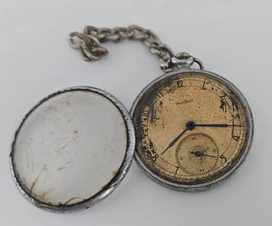 Vintage Pocket Watch CASE USSR MOLNIJA SOVIET Watch Parts - Picture 1 of 6