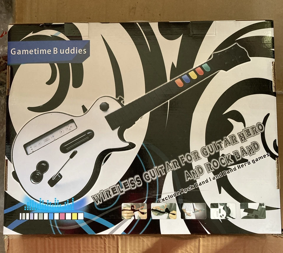 Wii-Fi Wireless Guitar for Guitar Hero and Rock Band X0016LGKB3