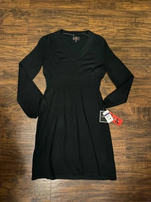 Vestido suéter negro manga larga R&K Originals para mujer talla: PM Foto 1 de 4