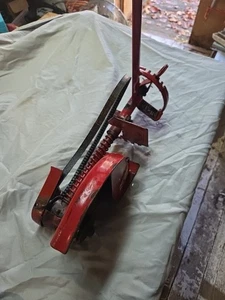 McLane Edger Attachment Blade Guard Assembly with Belt & Arm Adjustable Used - Picture 1 of 5