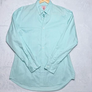 RARE J Press Mens XXL Egyptian Cotton Button Down Shirt Aqua Green Ivy Trad - Picture 1 of 7