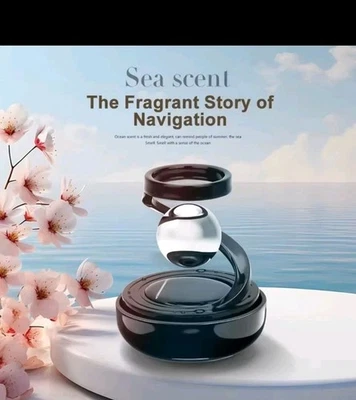 Ambientador de aire giratorio con energía solar para automóvil, perfume sólido para automóvil Foto 1 de 4