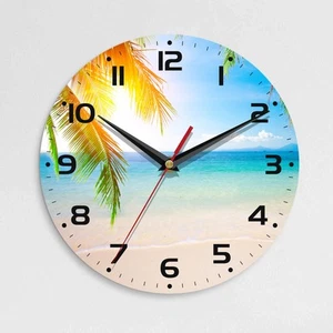 Wall Clock, 10 Inch Silent Non-Ticking Home Kitchen Decor, Battery Operated f... - Picture 1 of 7