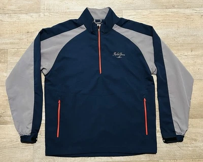 Footjoy Mens Tour Collection 1/2 Zip Long Sleeve Golf Pullover Blue Gray Medium - Image 1 of 4