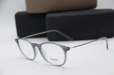 NUEVAS GAFAS STARCK EYES SH 3060 0005 GRIS MATE AUTÉNTICAS CON ESTUCHE 49-18 Foto 1 de 4