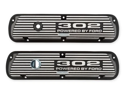 Scott Drake 6A582-302 Aluminum Valve Covers 302 Powered by Ford Logo Foto 1 de 4