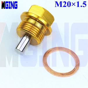 Motor Magnético M20 X 1.5 Sartén de Aceite Tapón de Drenaje Kit Cubierta Lavadora Trituradora Dorada - Imagen 1 de 5